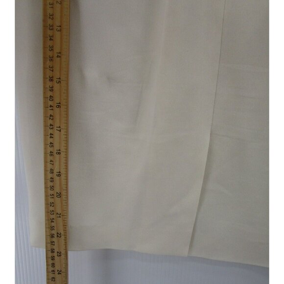 VINTAGE Giorgio Armani Skirt 12 Silk Blend Straight Pencil Pleated * - Picture 3 of 7